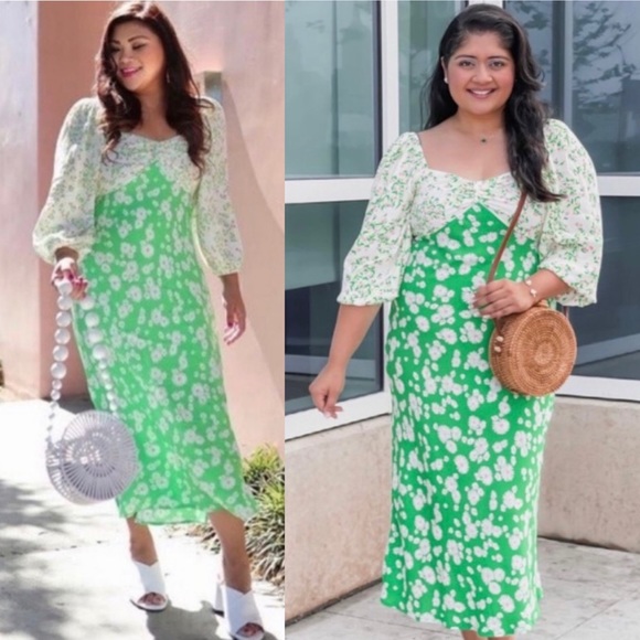 Rixo Daisy Long Sleeve Swing Dress Tulip size 16W/18W 20W/22W 28W/30W - Picture 5 of 11